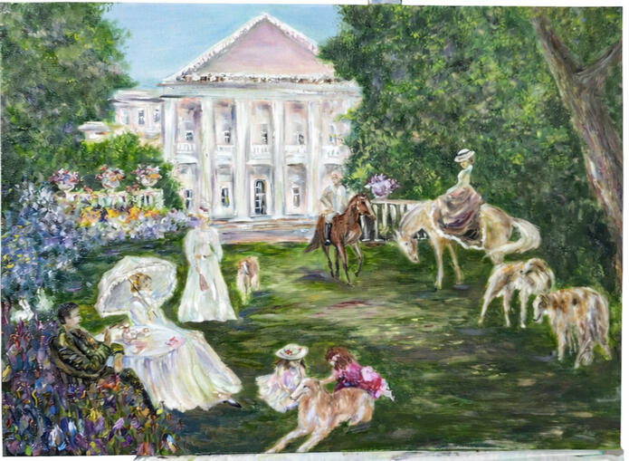 oil on canvas / 50*70 cm / 2025. a simmer scene inspired by the world of Scarlett Ohara , exploring themes of tradition, memory,and the beauty of everyday moments